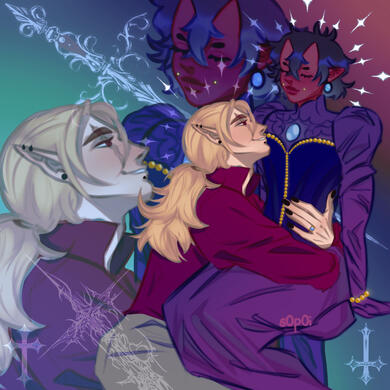 my ocs aaron and sylph